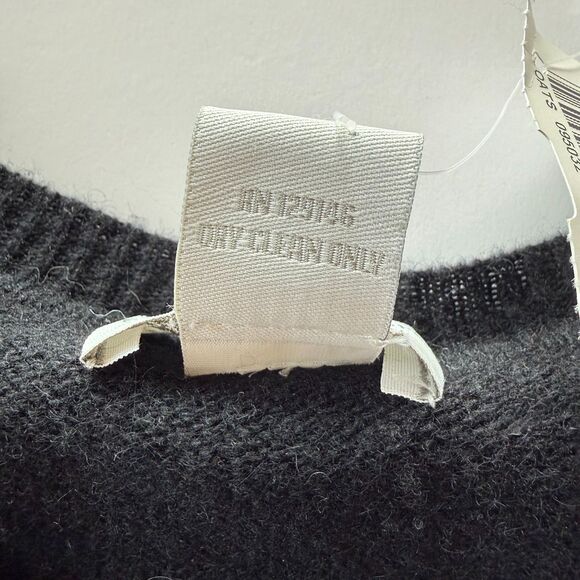 NWT Oats Cashmere by Debra Hayburn Kendra Too V-Neck Hi-Lo Sweater in Black M - Picture 6 of 9